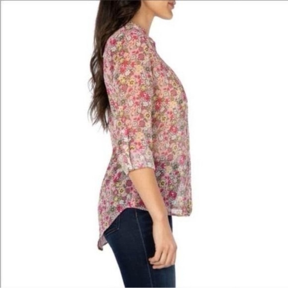 KUT from the Kloth Jasmine Floral Button Down Top XL - Picture 2 of 14